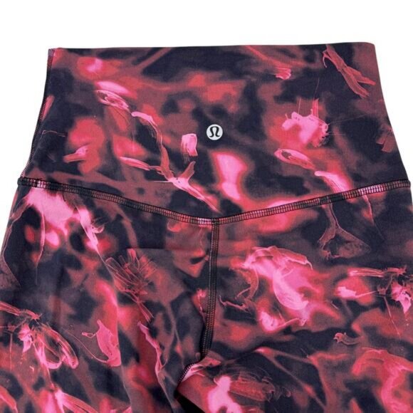 Lululemon Align High-Rise Pant 28" Nulu In Intensity Pink Blossom Multi Size 4 - Picture 4 of 6